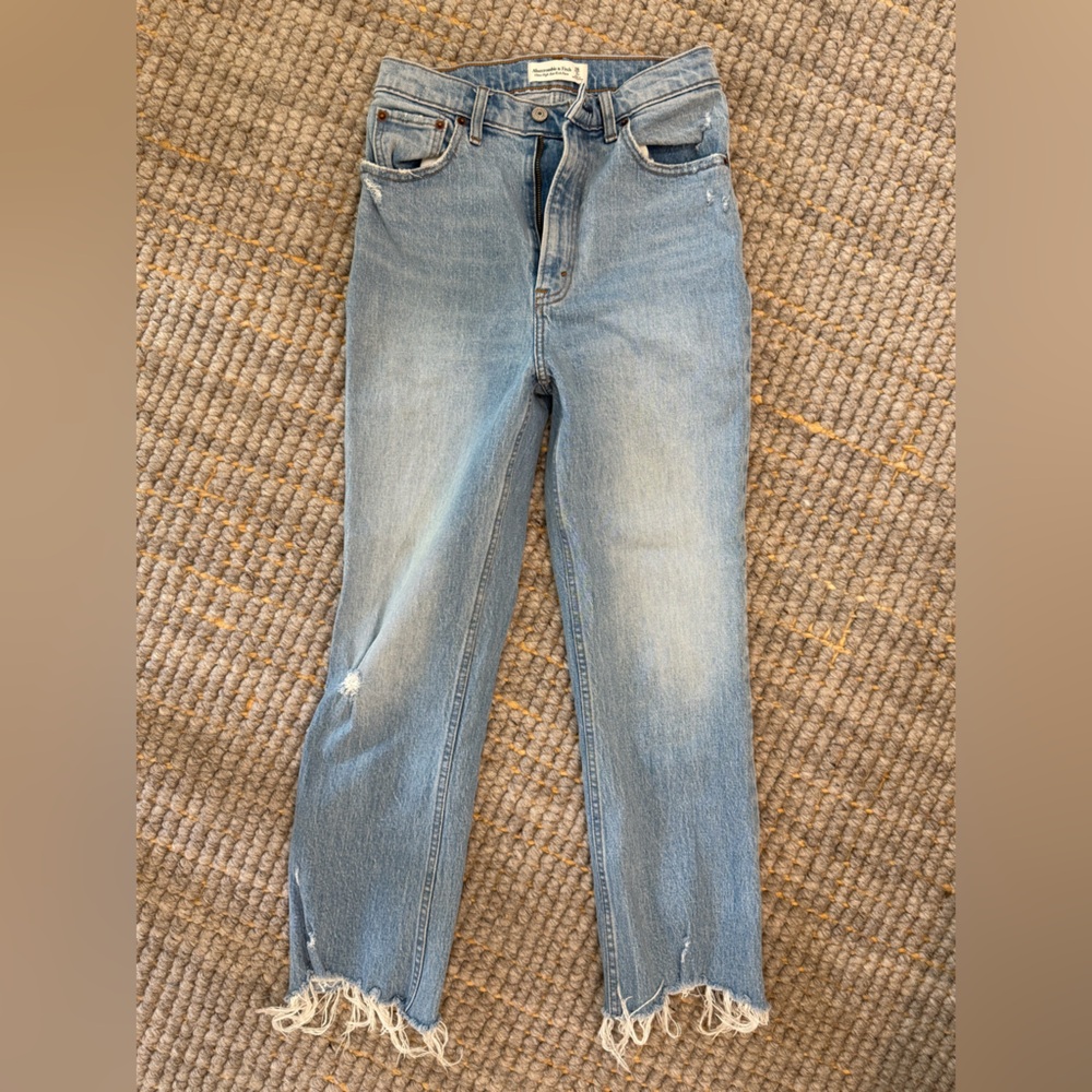 Abercrombie & Fitch Blue Straight Leg Jeans